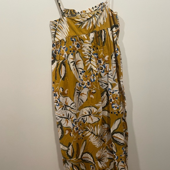 Zara Mustard Floral Dress - Picture 3 of 3